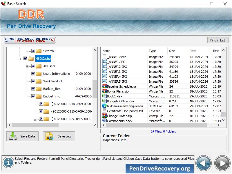 USB drive data undelete tool repair corrupted office documents, music files