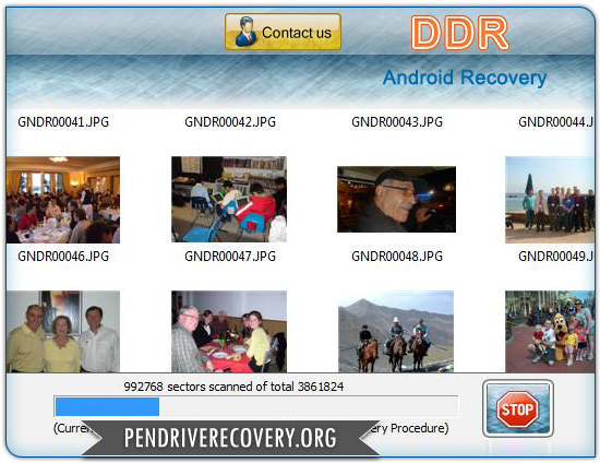 Android data retrieval program