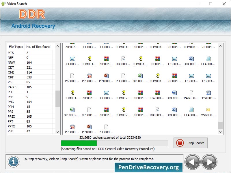 Screenshot of Android Data Recovery Software 5.4.6.1