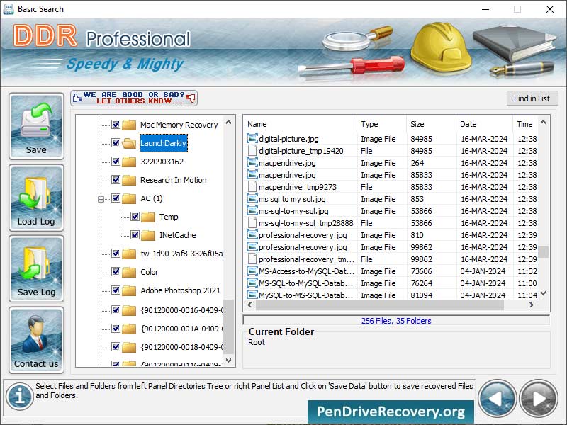 Screenshot of Professional File Recovery Software